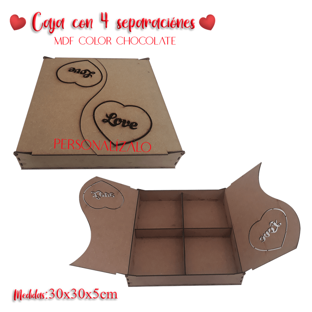 Caja Con 4 Separaciones Raiferlaser 9876